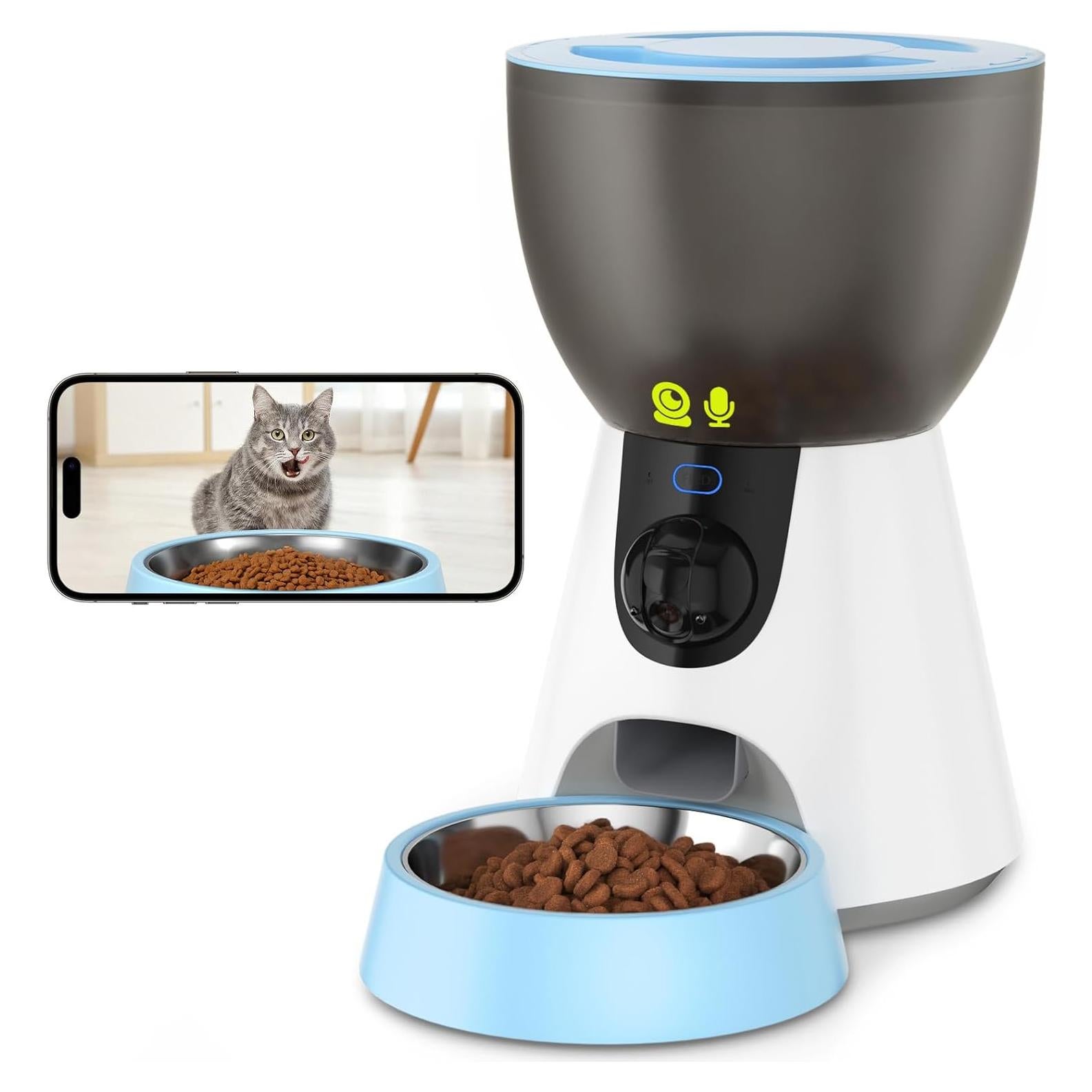 Dispensador Automático de Comida Ownpets 4L con Cámara HD 1304P