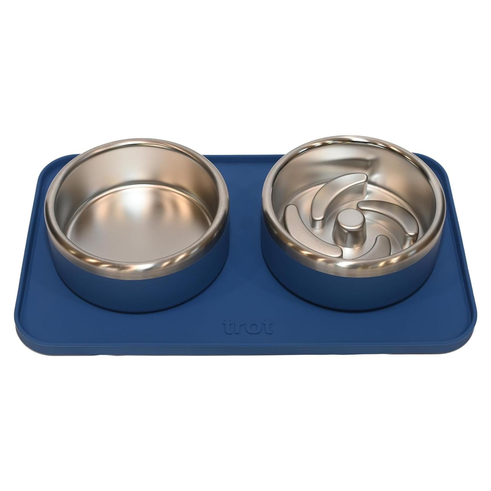 Tazones Antideslizantes Trot Pets Acero Inoxidable Pequeño