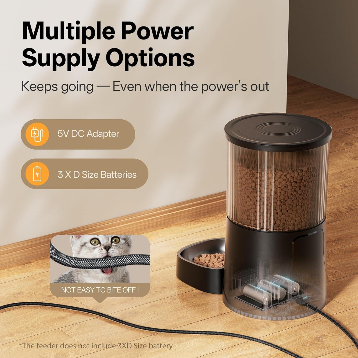 Dispensador Automático de Comida para Gatos PETULTRA WiFi 5GHz