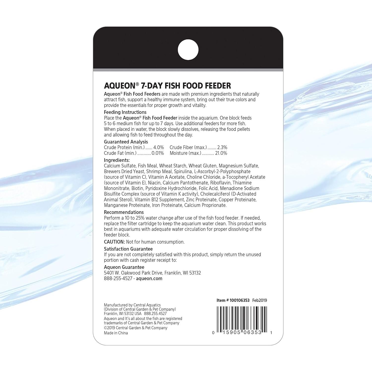 Alimentador de Vacaciones Aqueon 7 Días para Peces 19g