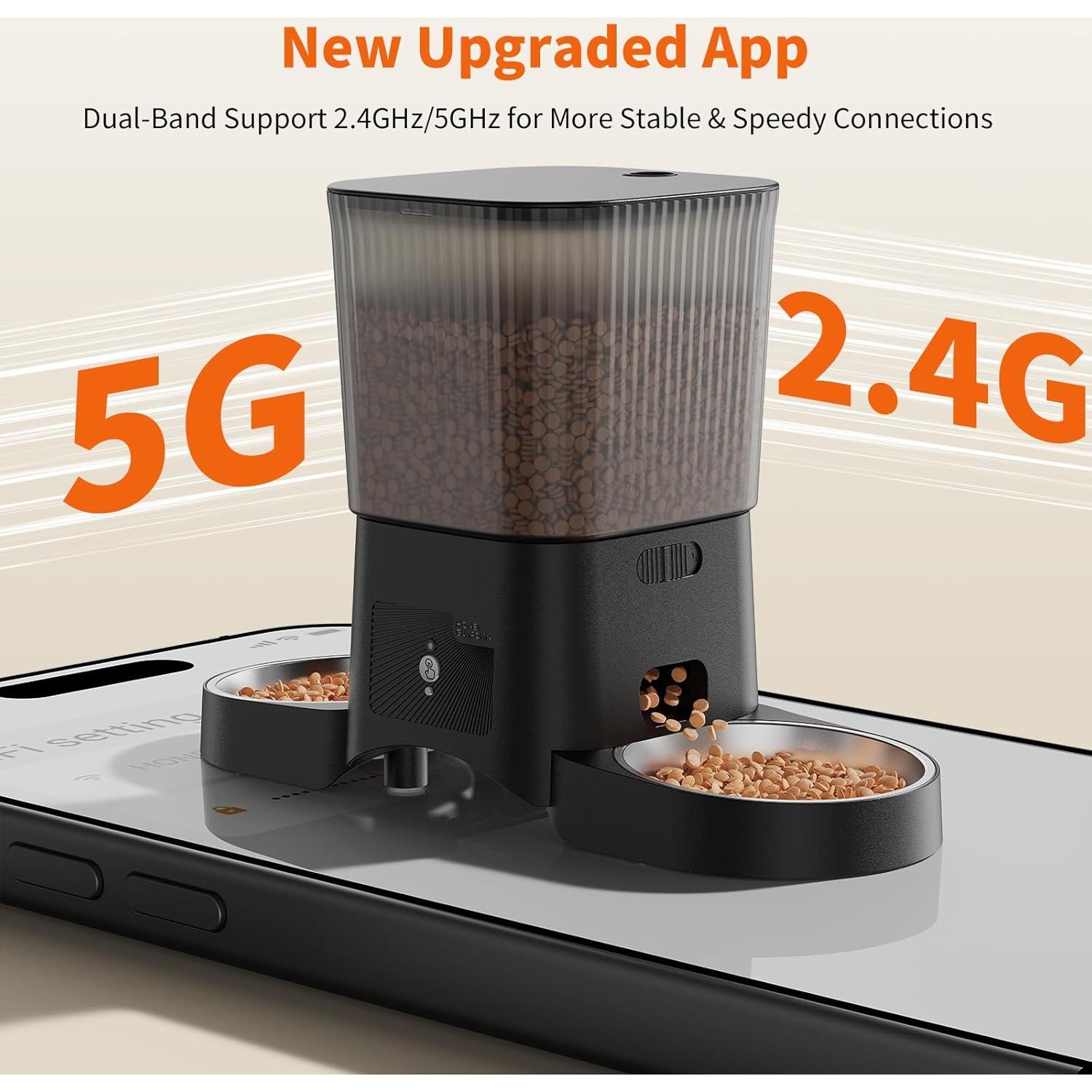 Dispensador Automático de Comida para Gatos HoneyGuaridan S25D WiFi