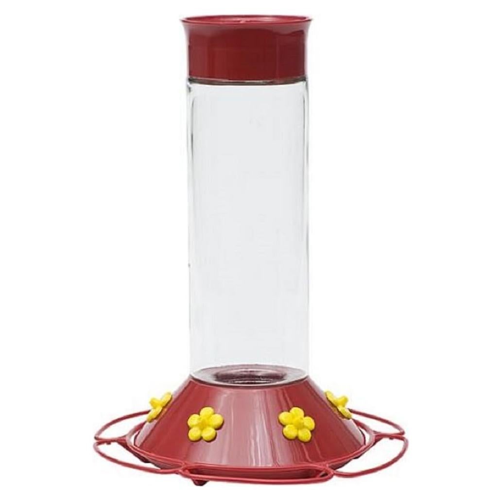 Alimentador de Colibríes Perky Pet 209B de Vidrio 0.88 L Rojo