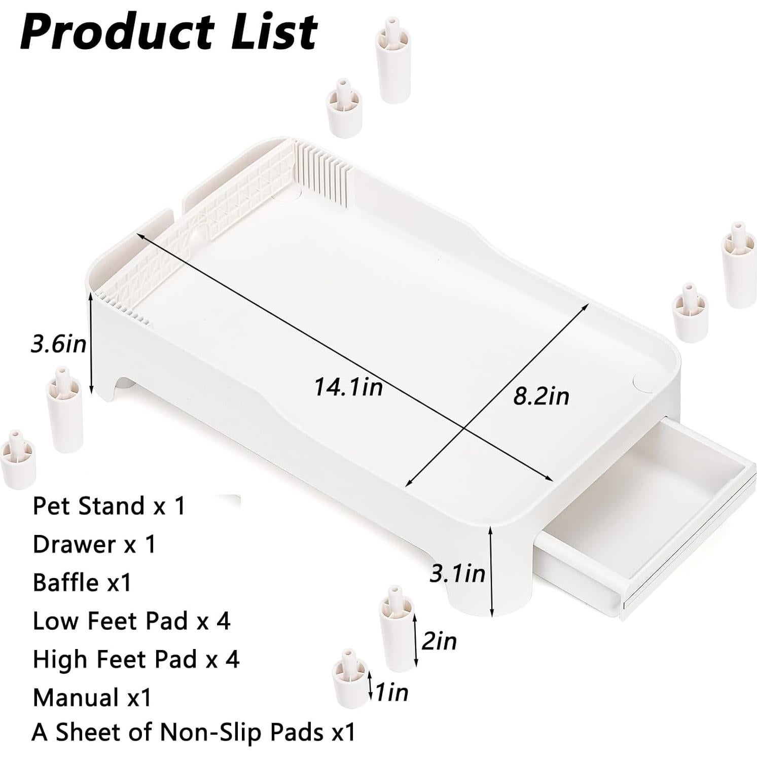 Soporte Elevado para Comedero de Mascotas YOUEON Ajustable