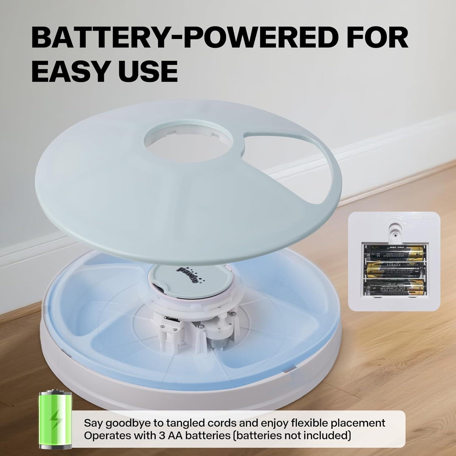 Dispensador Automático de Comida Pawise 6 Comidas 240ml