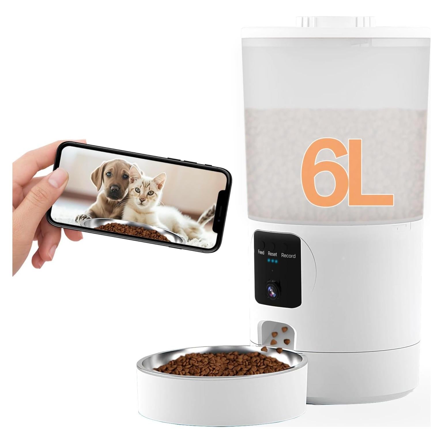 Comedero Automático SonoxJunan 6L con Cámara 2K y App