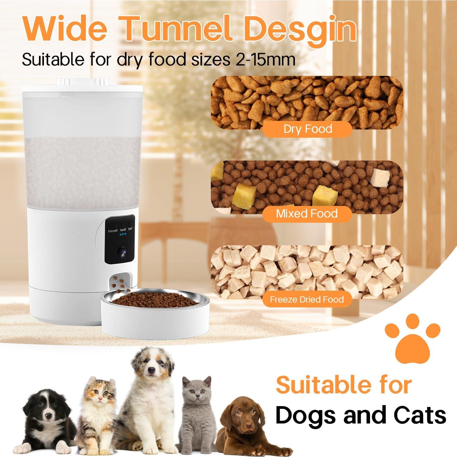 Comedero Automático SonoxJunan 6L con Cámara 2K y App