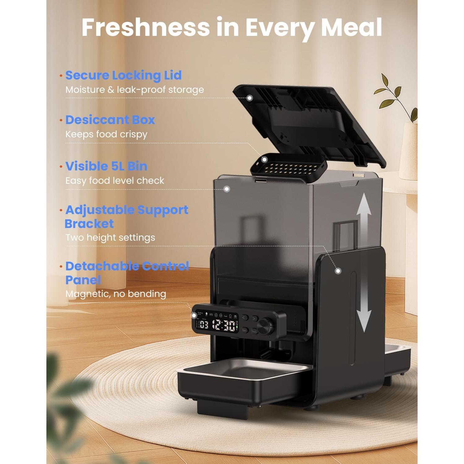 Comedero Automático CityFlee 5L para Gatos y Perros