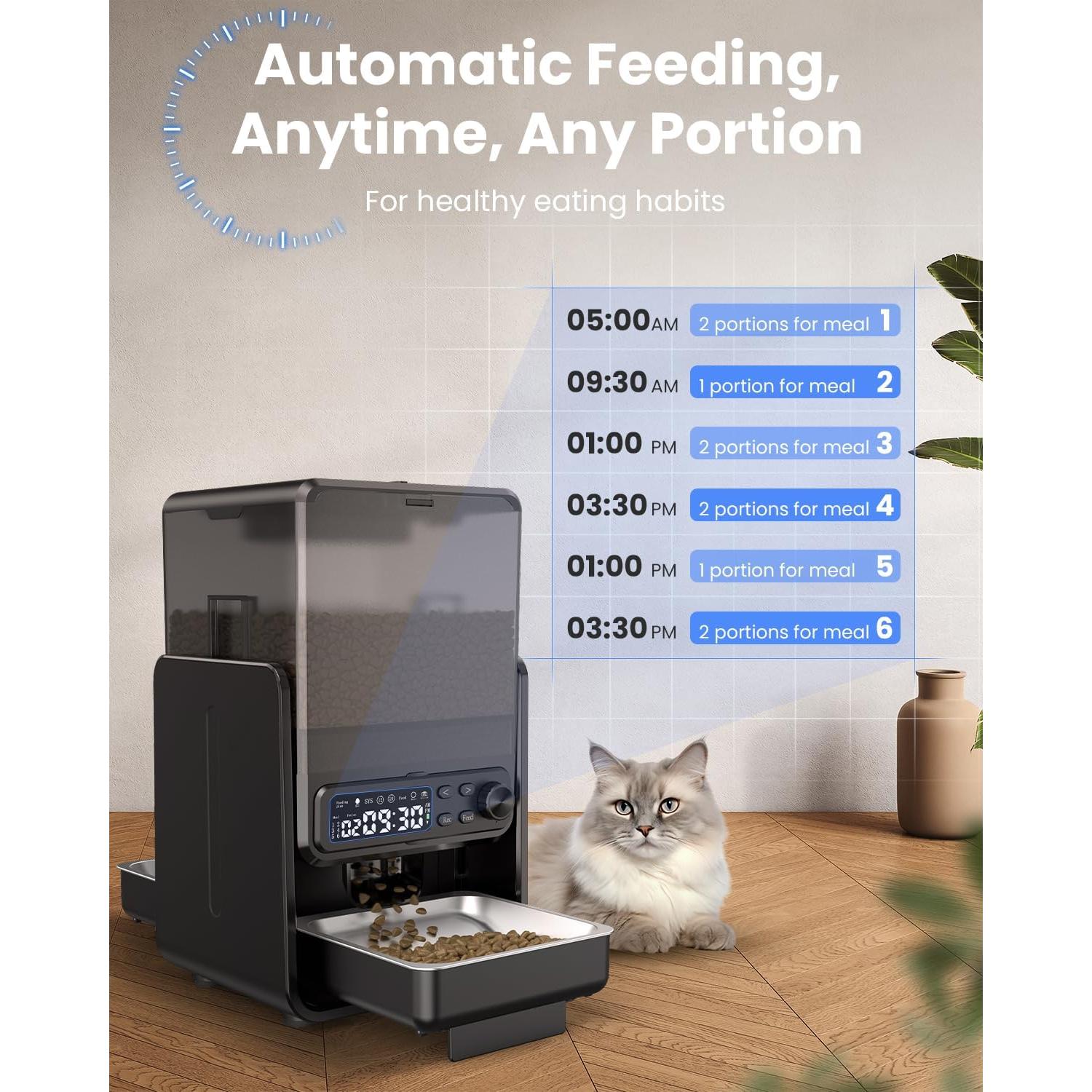 Comedero Automático CityFlee 5L para Gatos y Perros