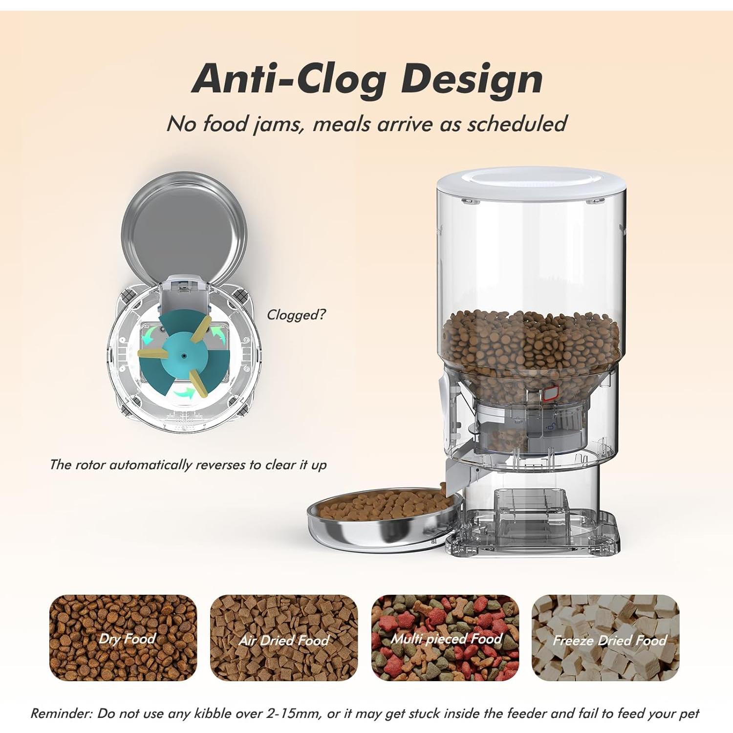 Comedero Automático Nityers 5L con Cámara HD 1080P para Gatos