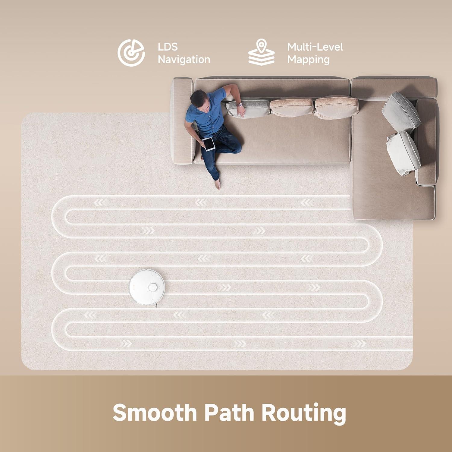 Aspiradora Robot DREAME D20 Plus con Auto-Vaciado 5L