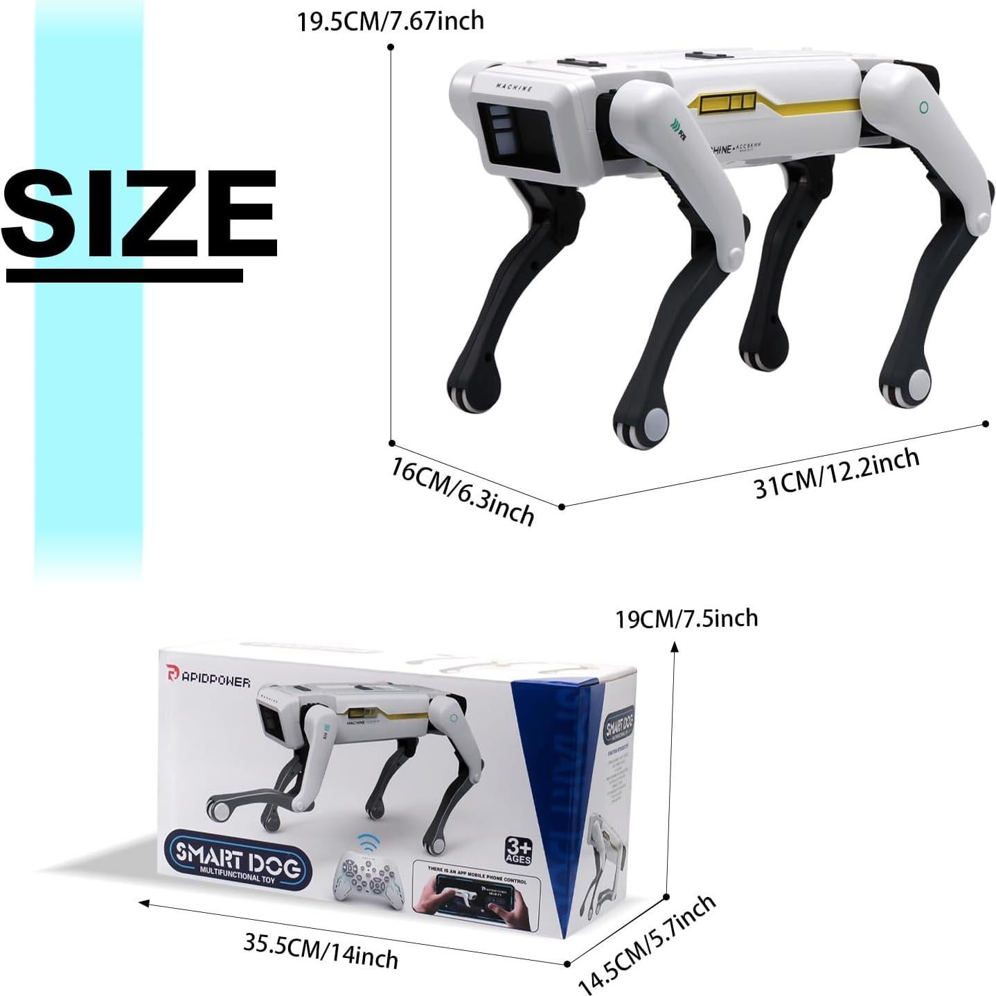 Perro Robot Inteligente Jaming 8002 Control Remoto y App