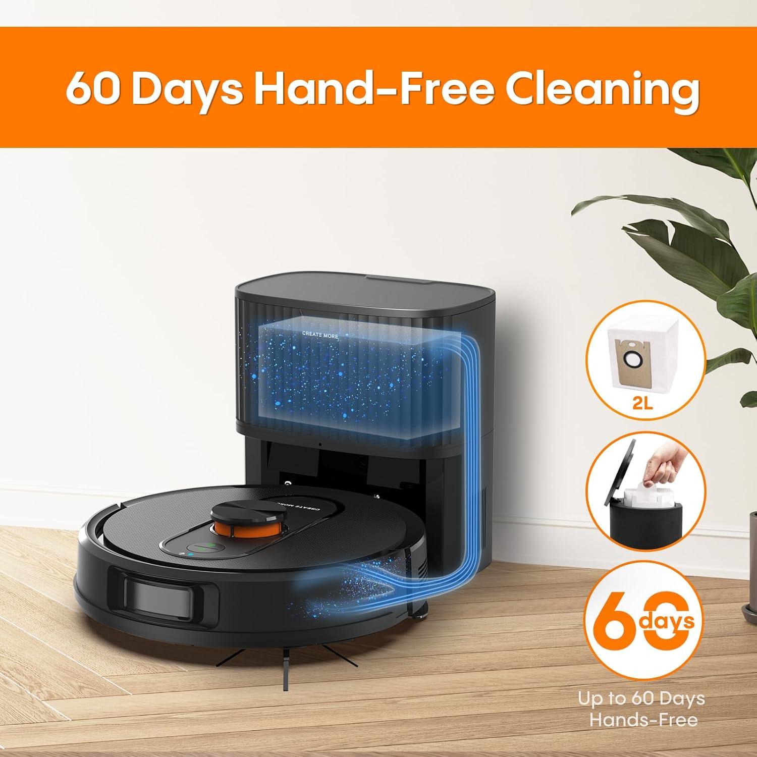 Robot Aspirador Eitton BL20 Pro con Auto-Vaciado 5000Pa