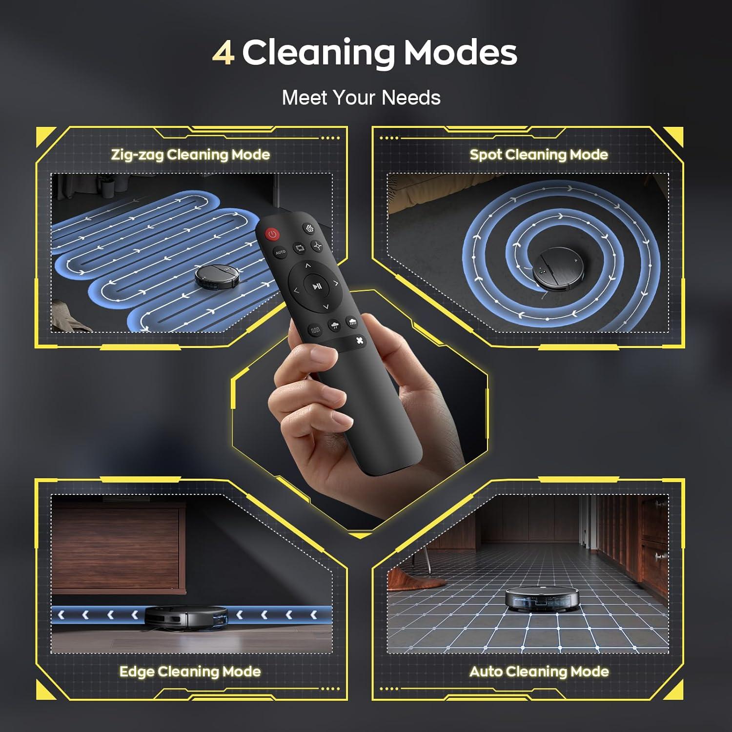 Robot Aspiradora y Mopa iMartine BR151, 2 en 1, 2300Pa, WiFi