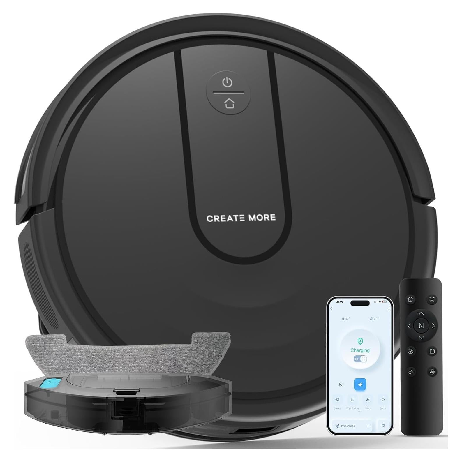 Robot Aspirador y Mopa Bagotte M2-4, 5000Pa, 4 en 1, Wi-Fi