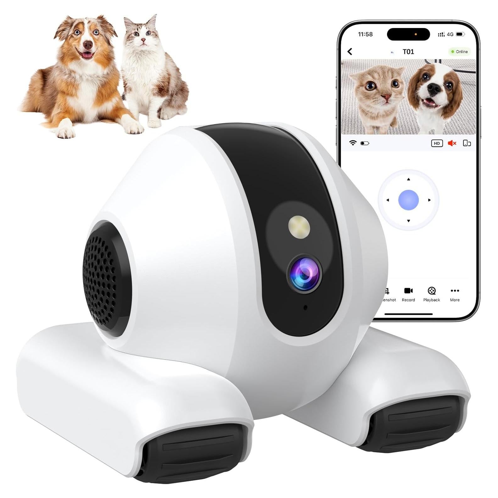 Cámara para Mascotas Mity Rain 1080P con Visión Nocturna