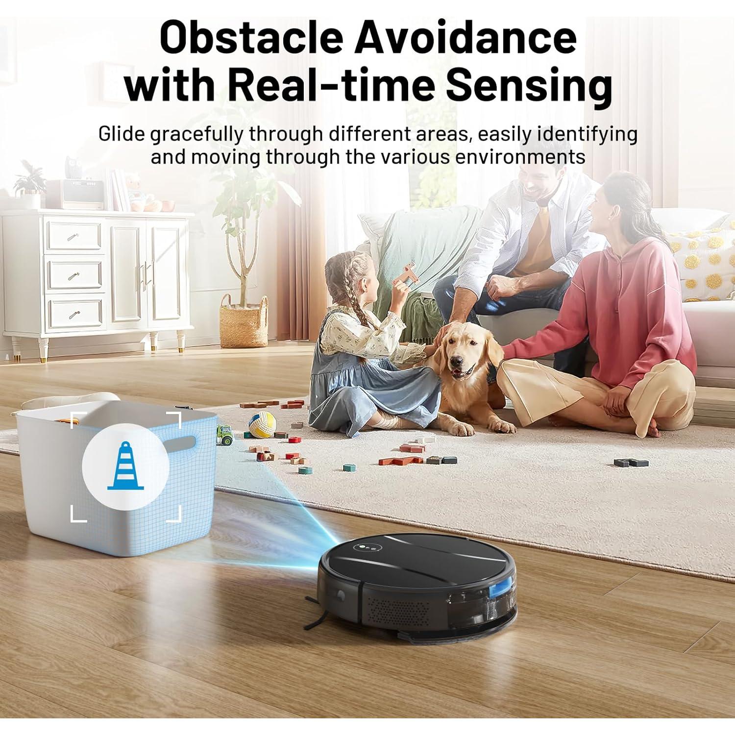 Robot Aspiradora y Mopa Tipdiy G90 4200Pa Control APP y Voz