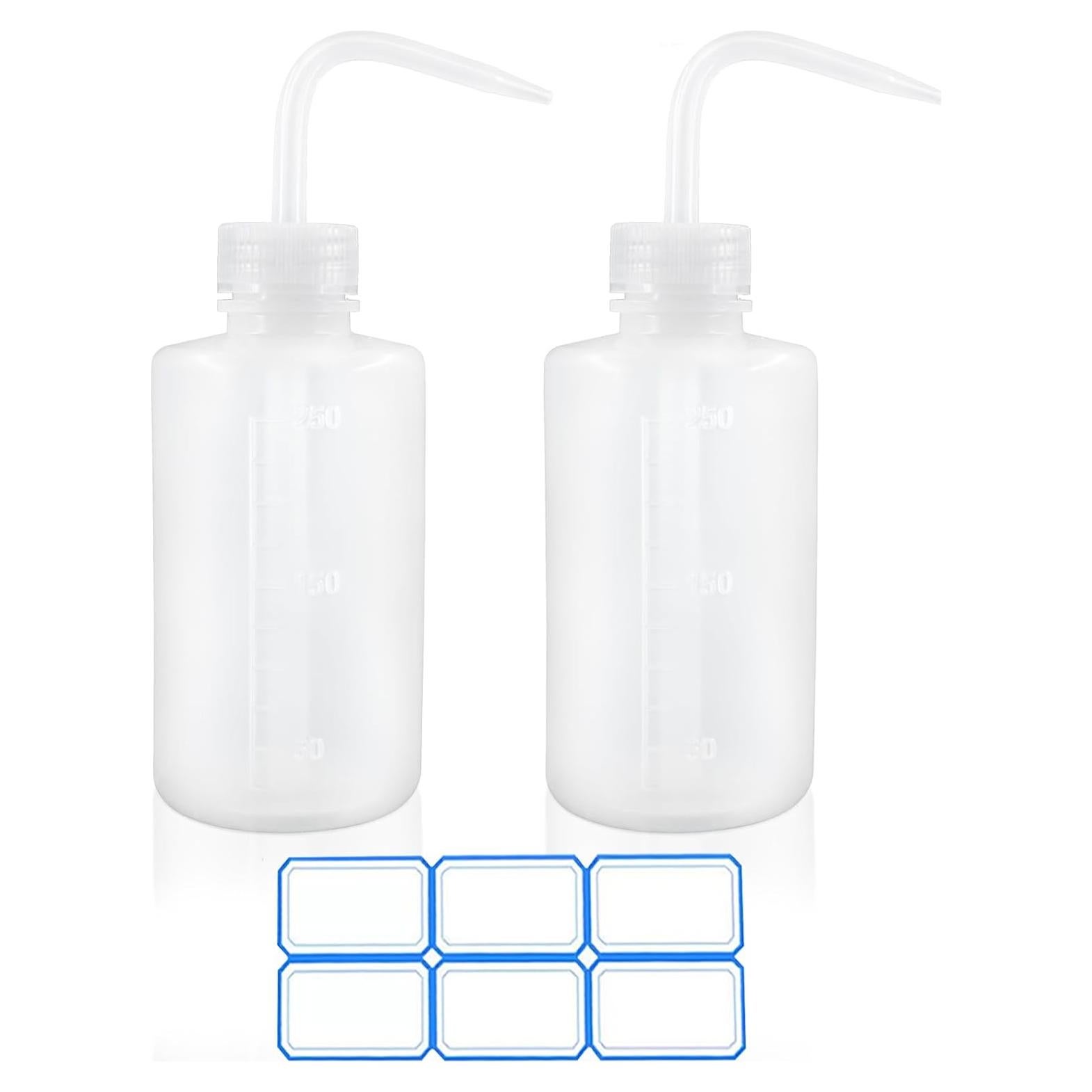 Paquete de 2 Botellas de Lavado DTDNZKN 250ml Boca Estrecha