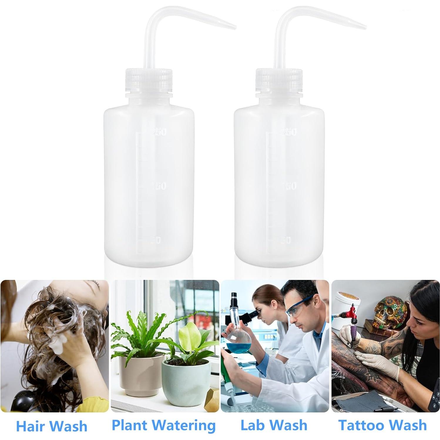 Paquete de 2 Botellas de Lavado DTDNZKN 250ml Boca Estrecha