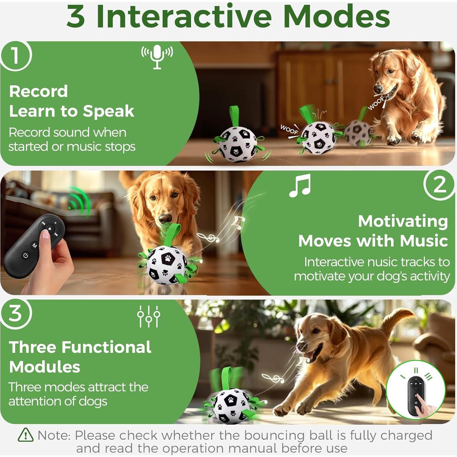 Pelota Interactiva para Perros QDAN con Control Remoto 12.7cm