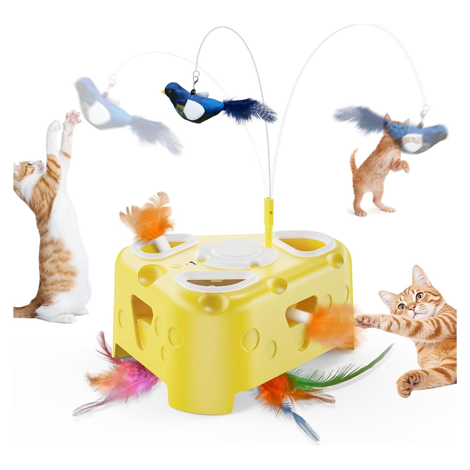 Juguete Interactivo para Gatos PANRIO 3-en-1 Recargable USB