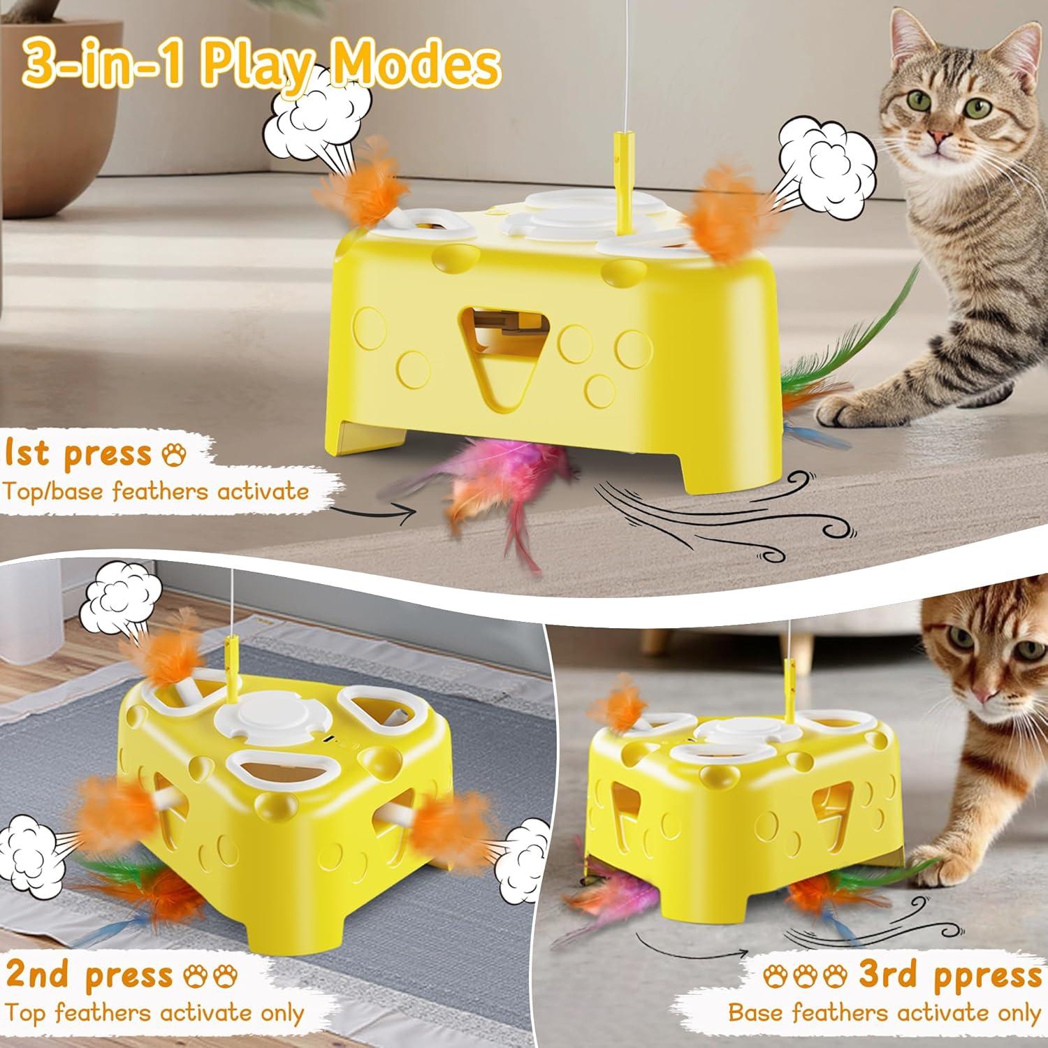 Juguete Interactivo para Gatos PANRIO 3-en-1 Recargable USB