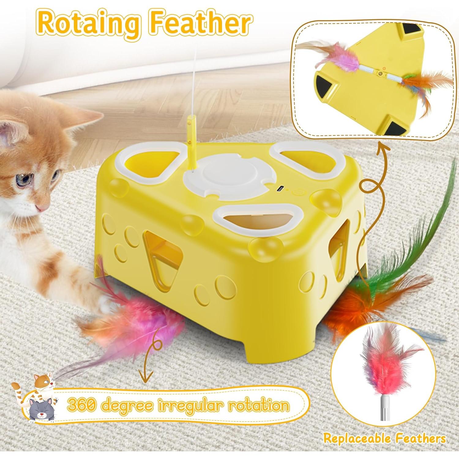 Juguete Interactivo para Gatos PANRIO 3-en-1 Recargable USB