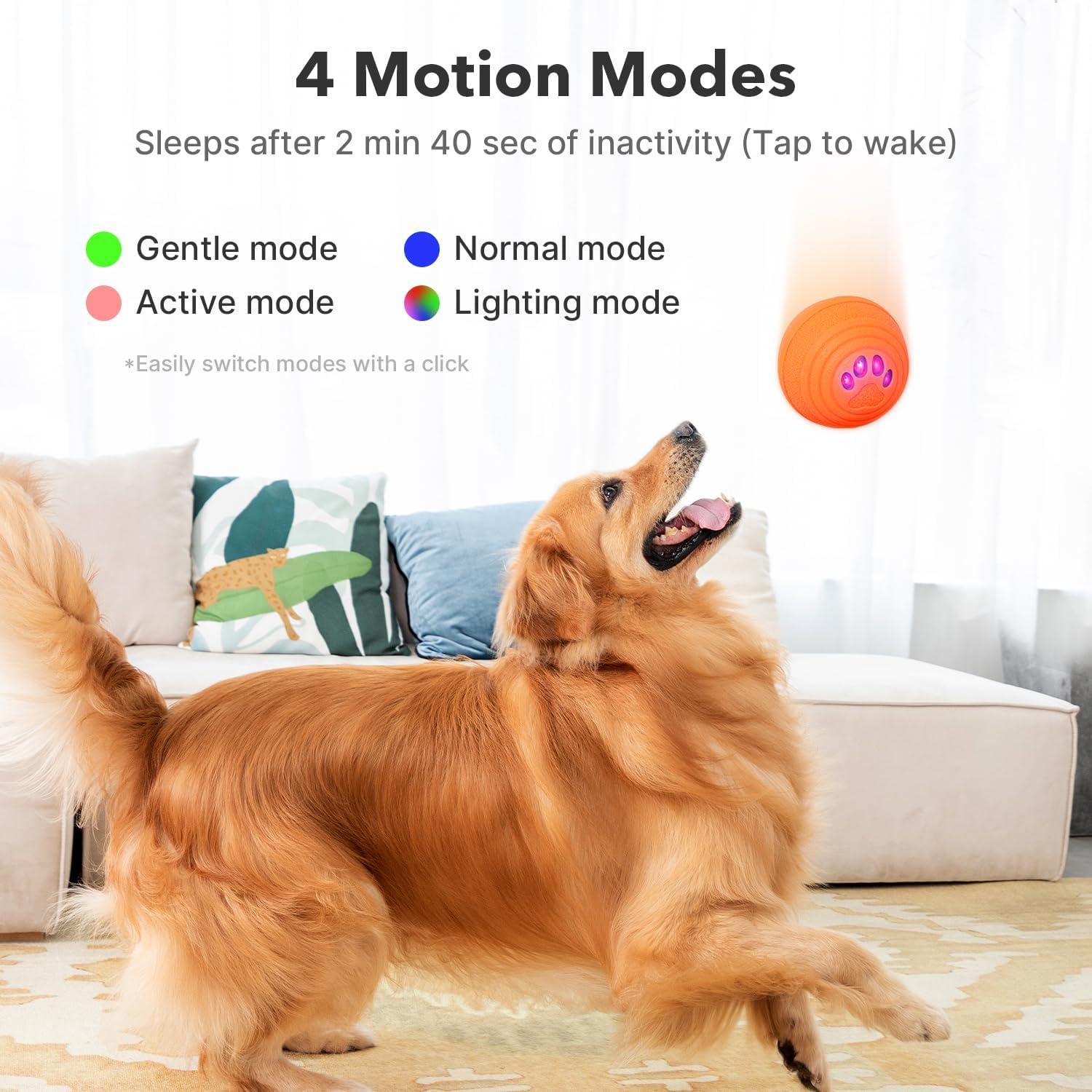 Pelota Interactiva para Perros Shenzhen Naranja 4 Modos 140g