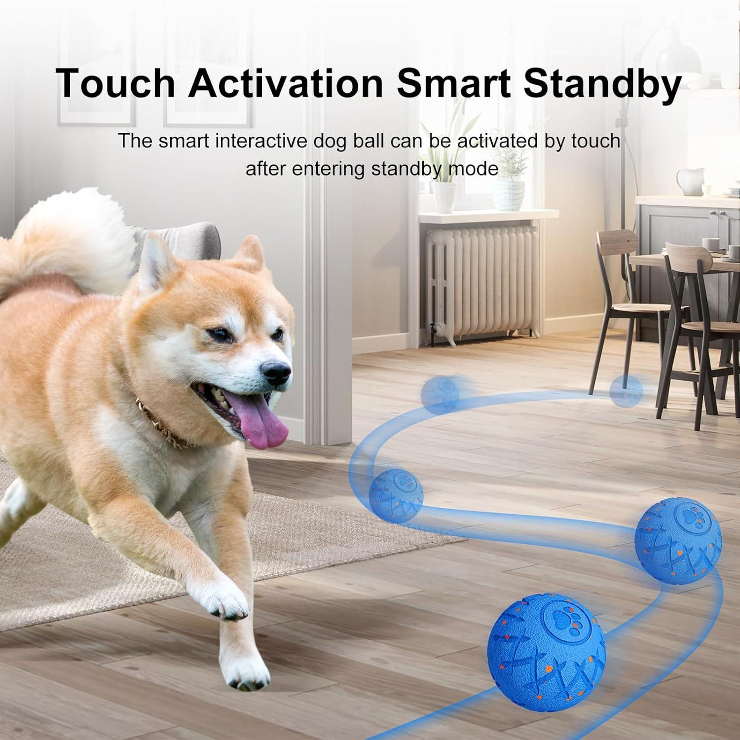 Pelota Interactiva para Perros XINGZUAN, 8 cm, E-TPU, IP54