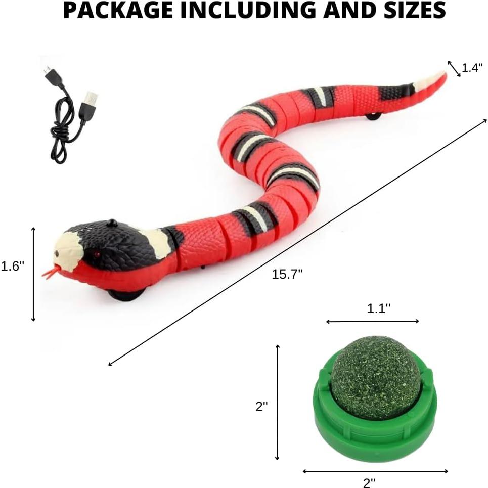Juguete Interactivo Eléctrico para Gatos Tendify Serpiente 39.88cm
