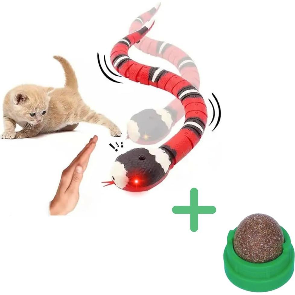 Juguete Interactivo Eléctrico para Gatos Tendify Serpiente 39.88cm