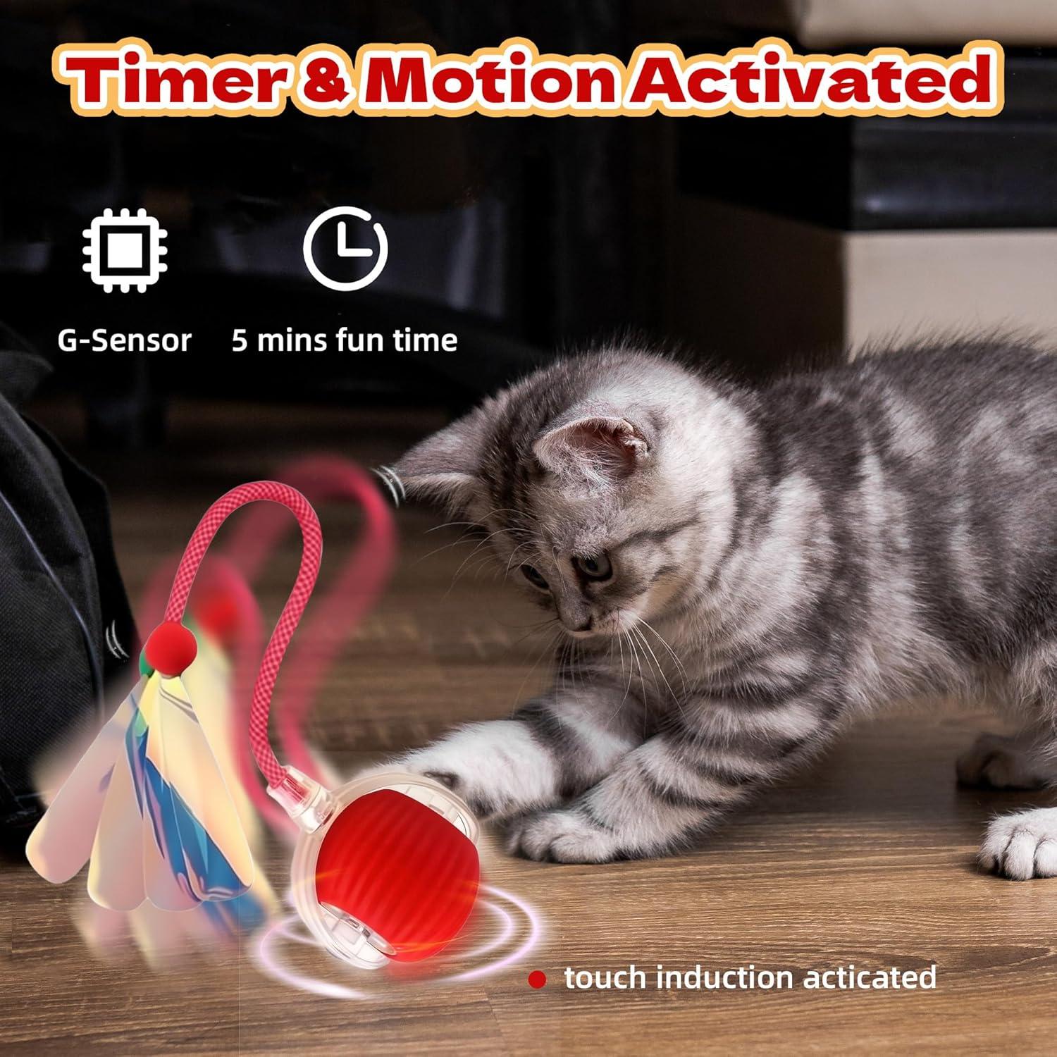 Paquete de 2 Juguetes Interactivos para Gatos Petayouj