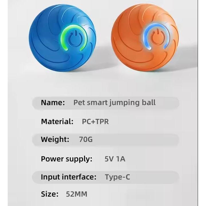 Pelota Temblorosa Inteligente para Perros Huooerpthuore Azul