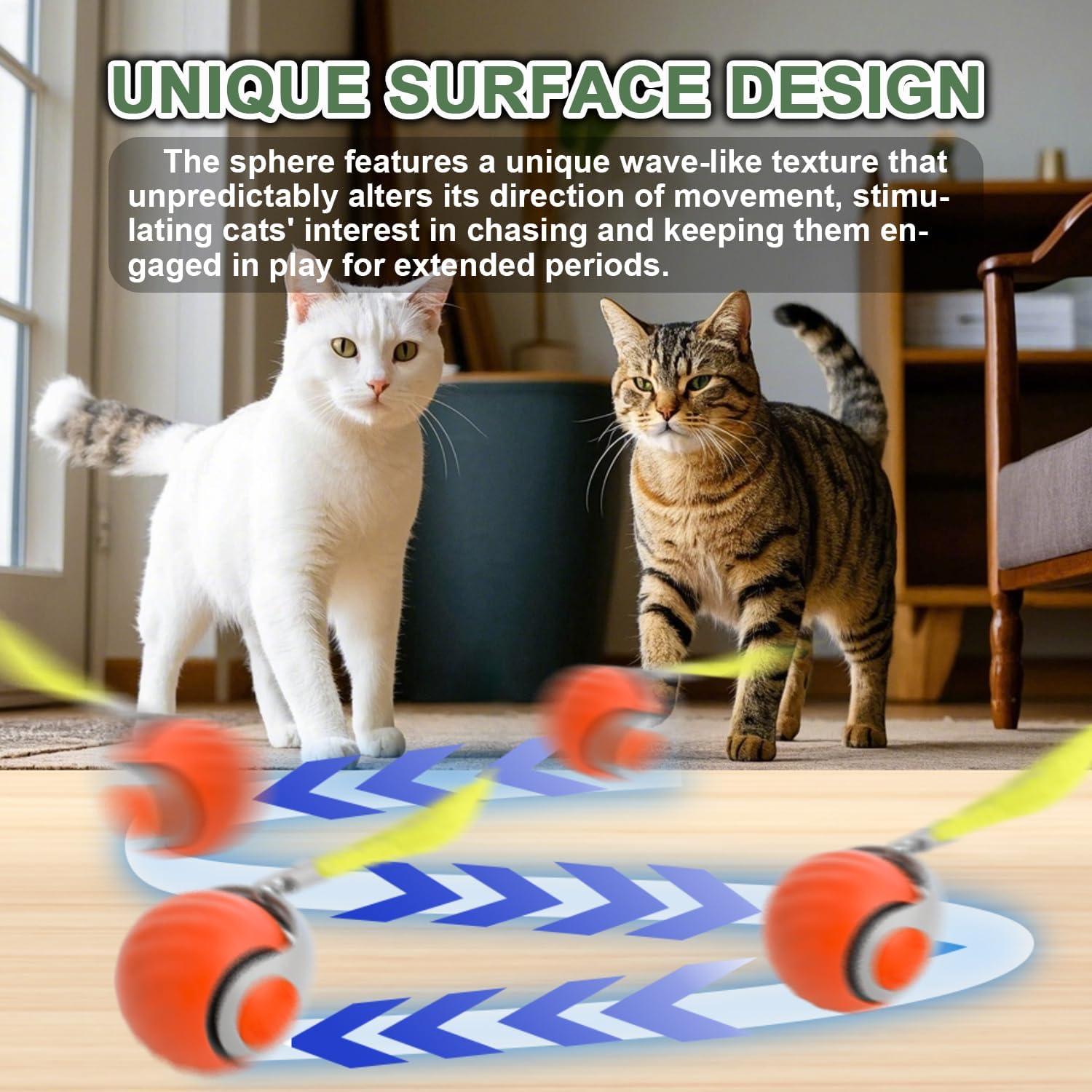 Juguete Interactivo para Gatos Speedy Cat Tail 2.0 - Bola Recargable USB