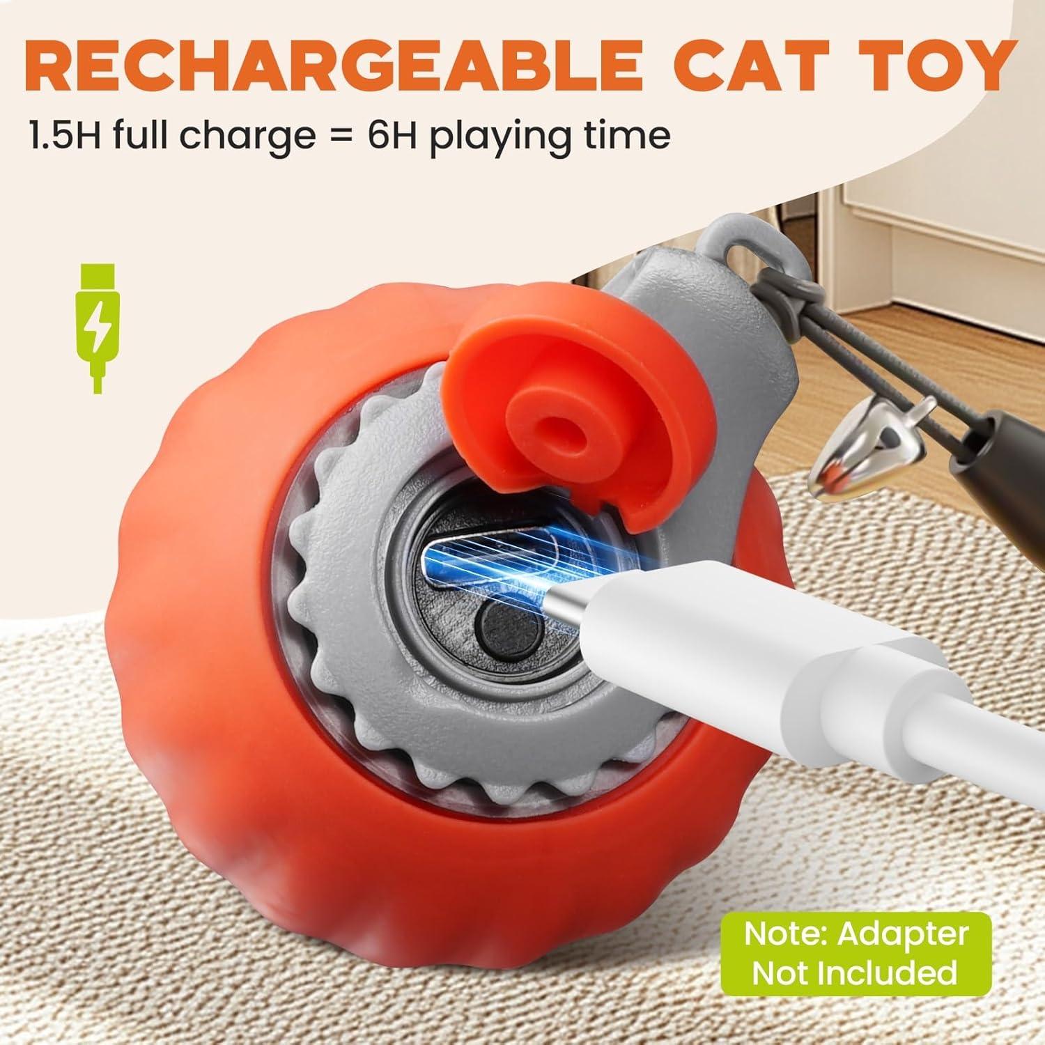 Juguete Interactivo para Gatos PawsomeFinds Y-805 con Cola