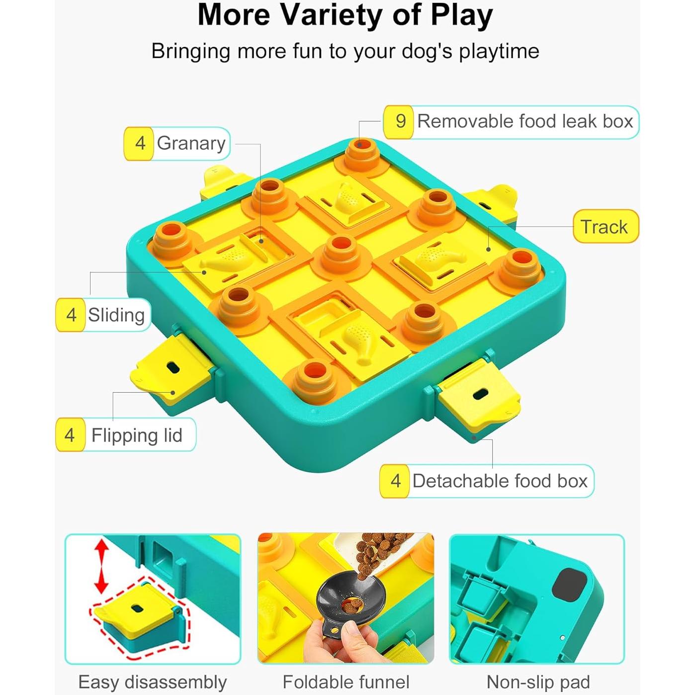 Juguete de Rompecabezas Interactivo para Perros LACCEN 3 en 1