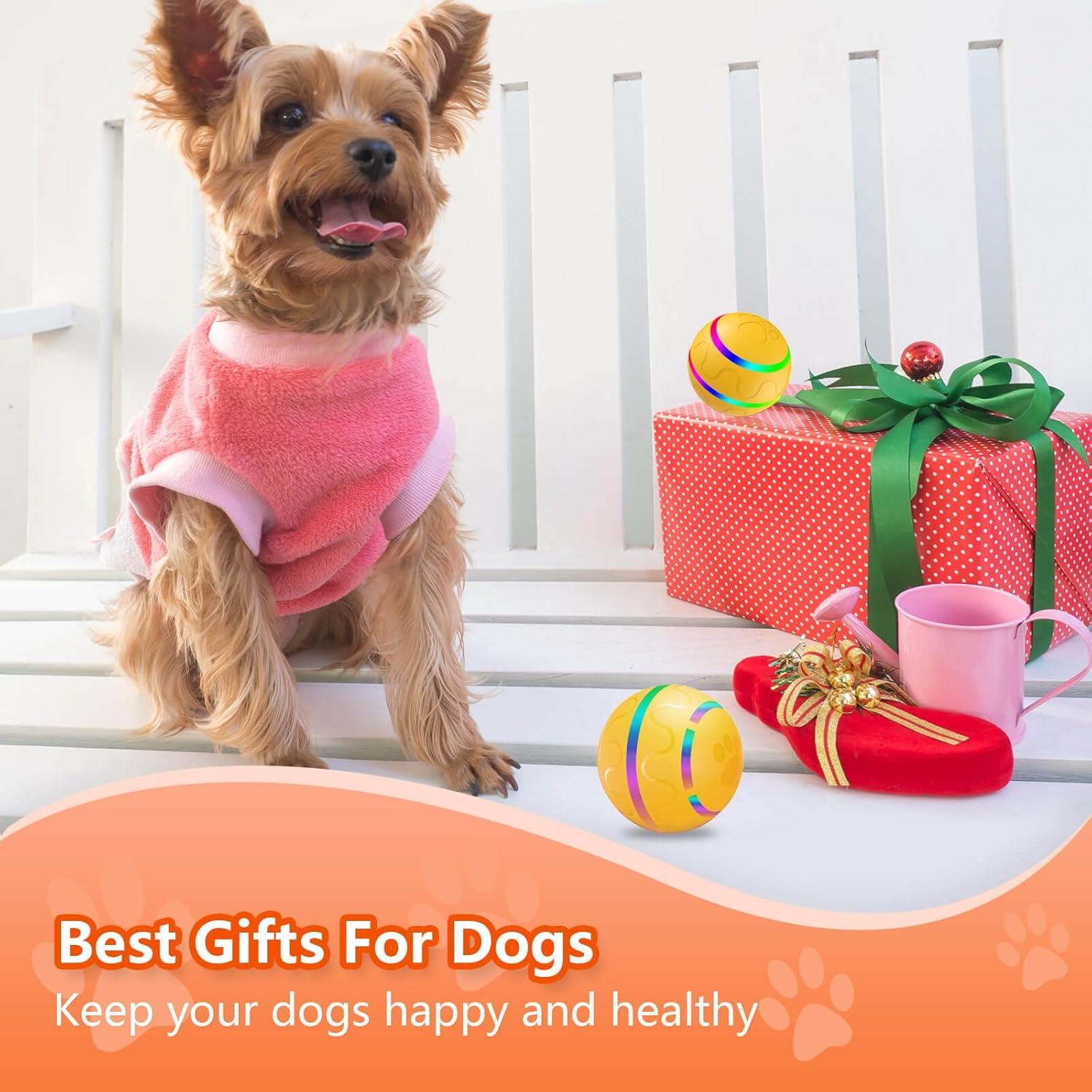 Juguete Interactivo para Perros HANIPUPPY Pelota Automática Amarilla