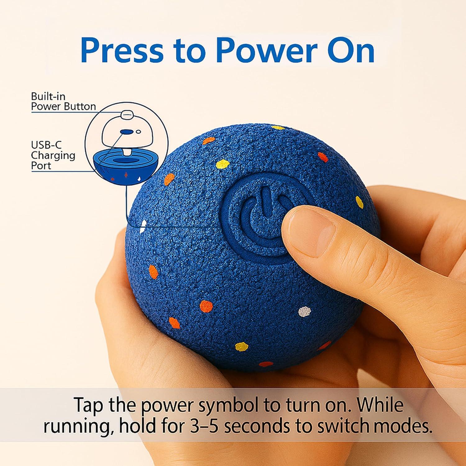 Bola Interactiva para Perros Jujing Wicked Ball AIR 22 cm