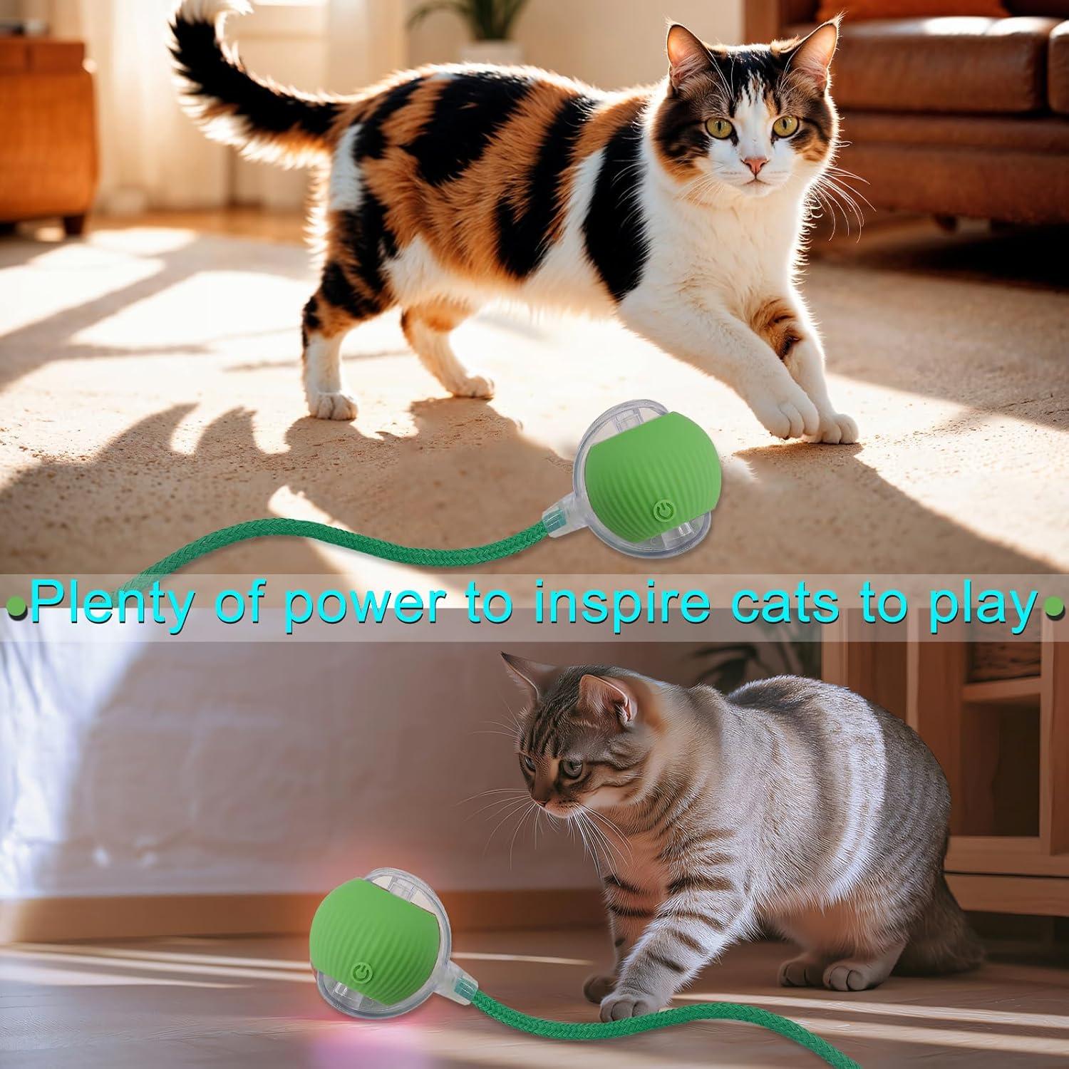 Bola Interactiva para Gatos y Perros Hetuyon - Verde, 5.8cm
