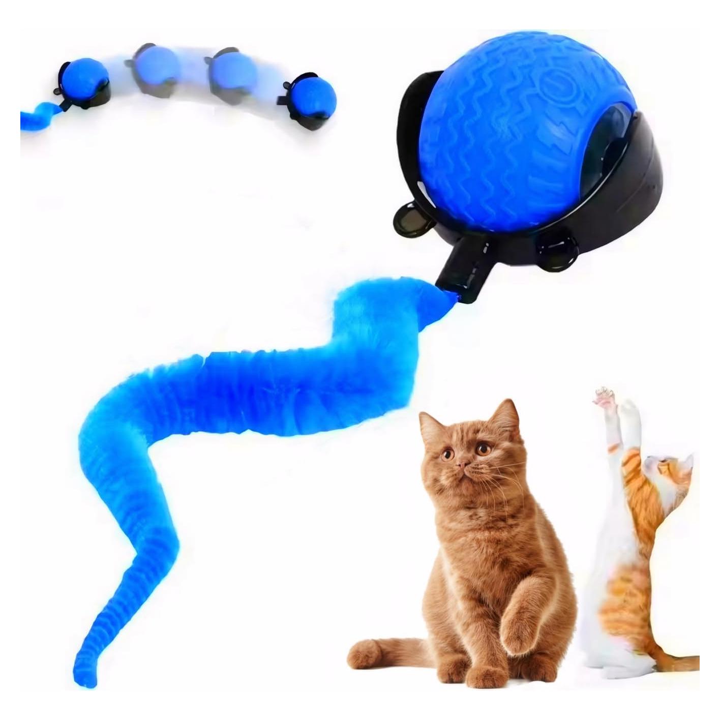 Bola Interactiva para Gatos UUBEI N01 Azul 7.37cm Juguete LED