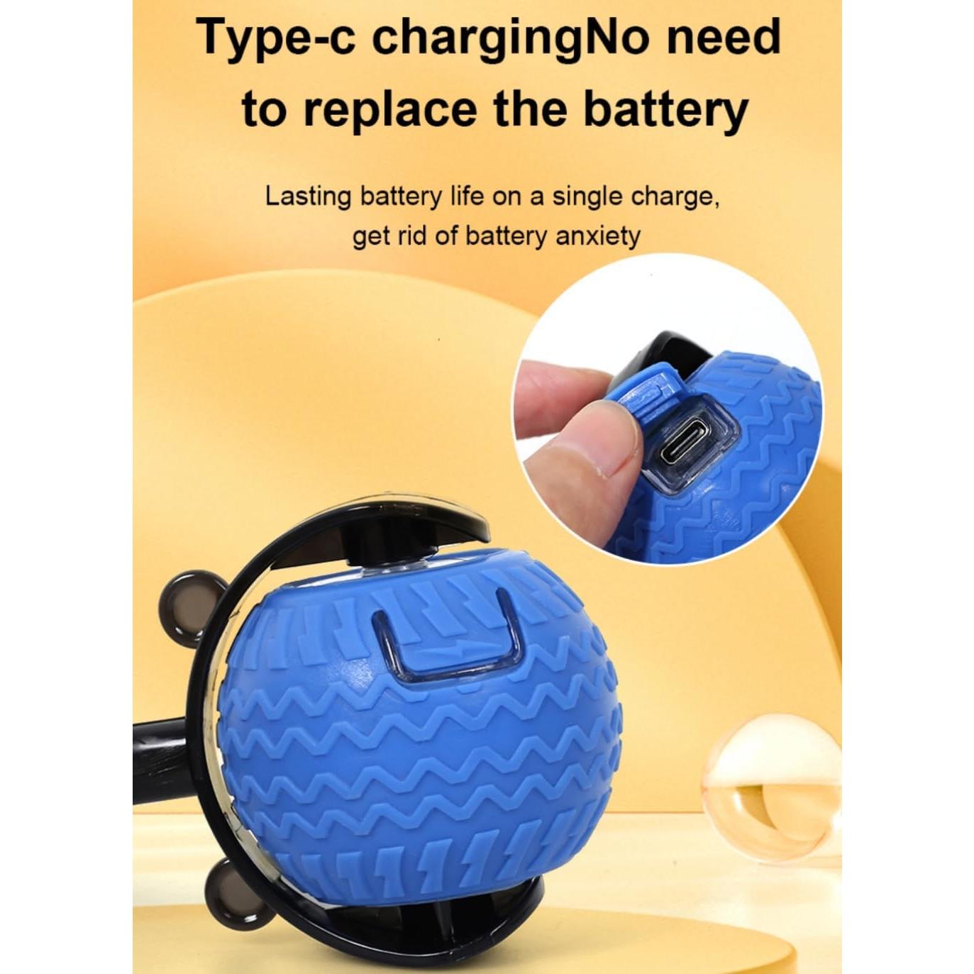 Bola Interactiva para Gatos UUBEI N01 Azul 7.37cm Juguete LED