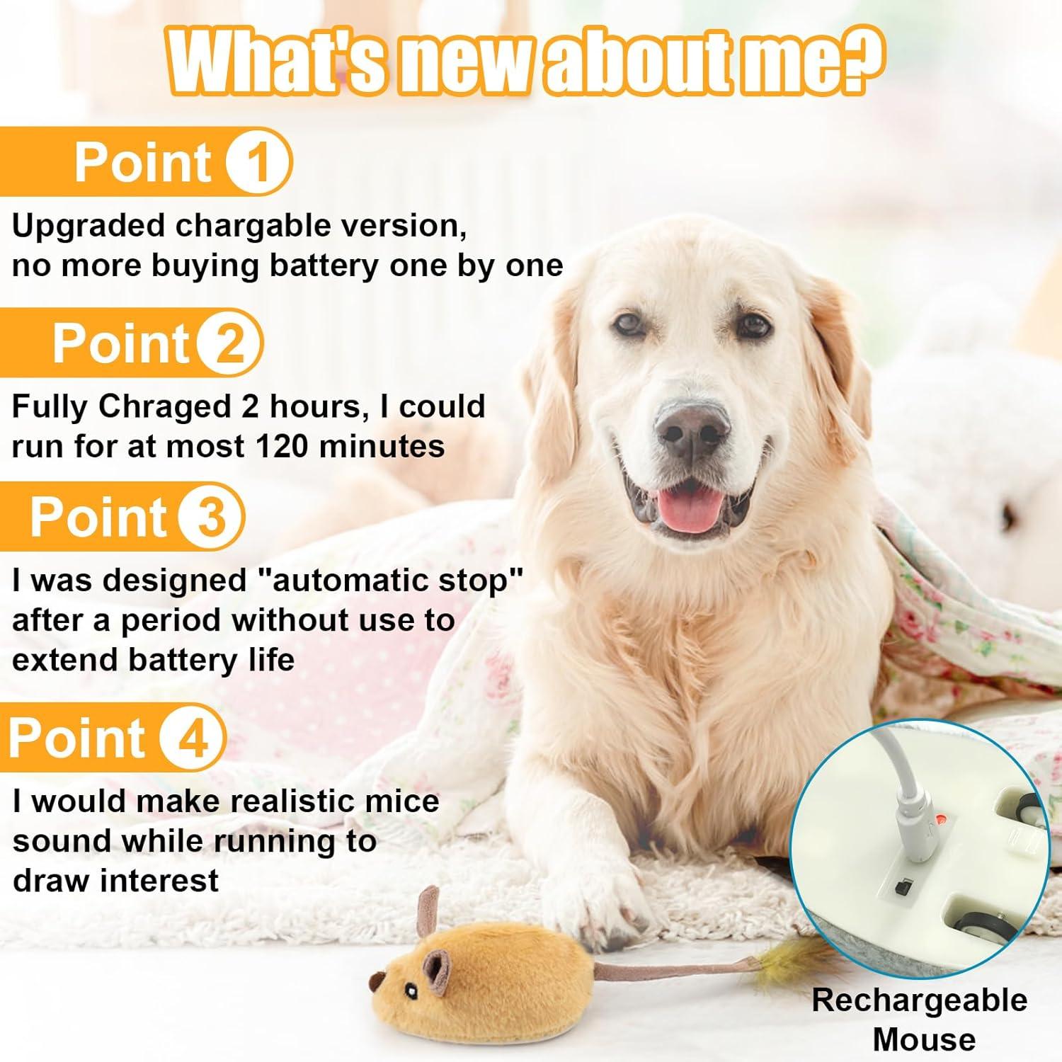 Juguete Interactivo para Perros Mity Ratón Amarillo con Sonido