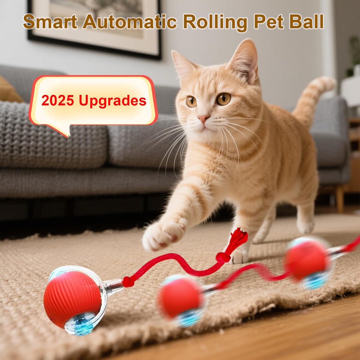 Bola Interactiva para Gatos y Perros Taikcsut - Rojo
