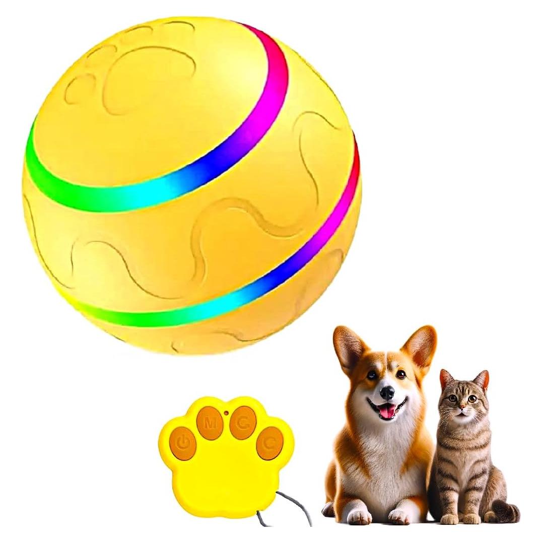 Pelota Rebotadora LED Amarilla Genérico 8.26cm para Perros