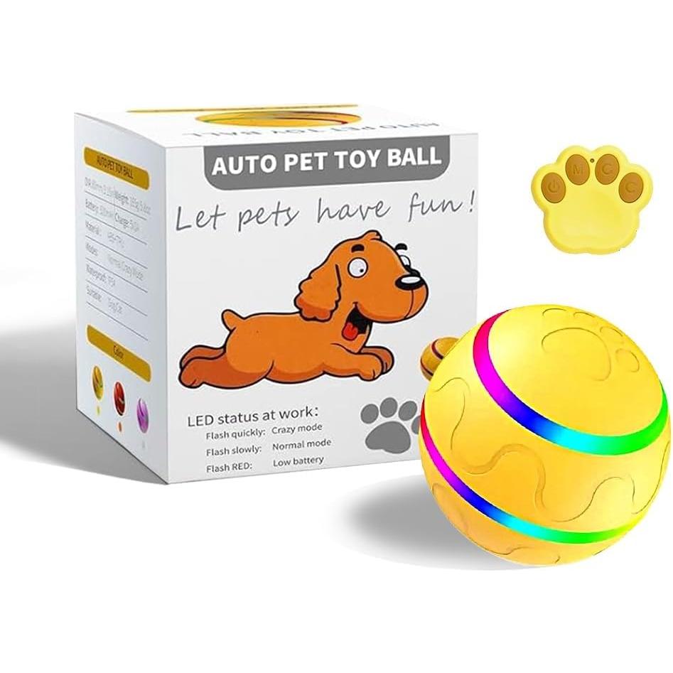 Pelota Rebotadora LED Amarilla Genérico 8.26cm para Perros