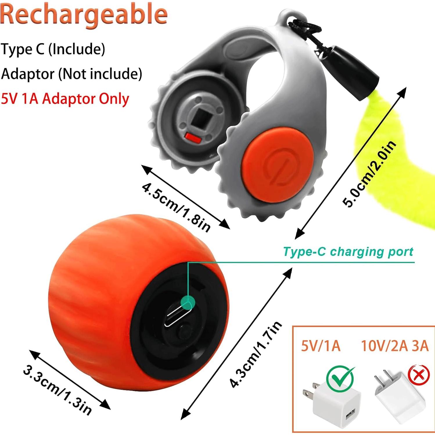 Bola Interactiva para Gato HNP Rojo 71 cm Recargable USB