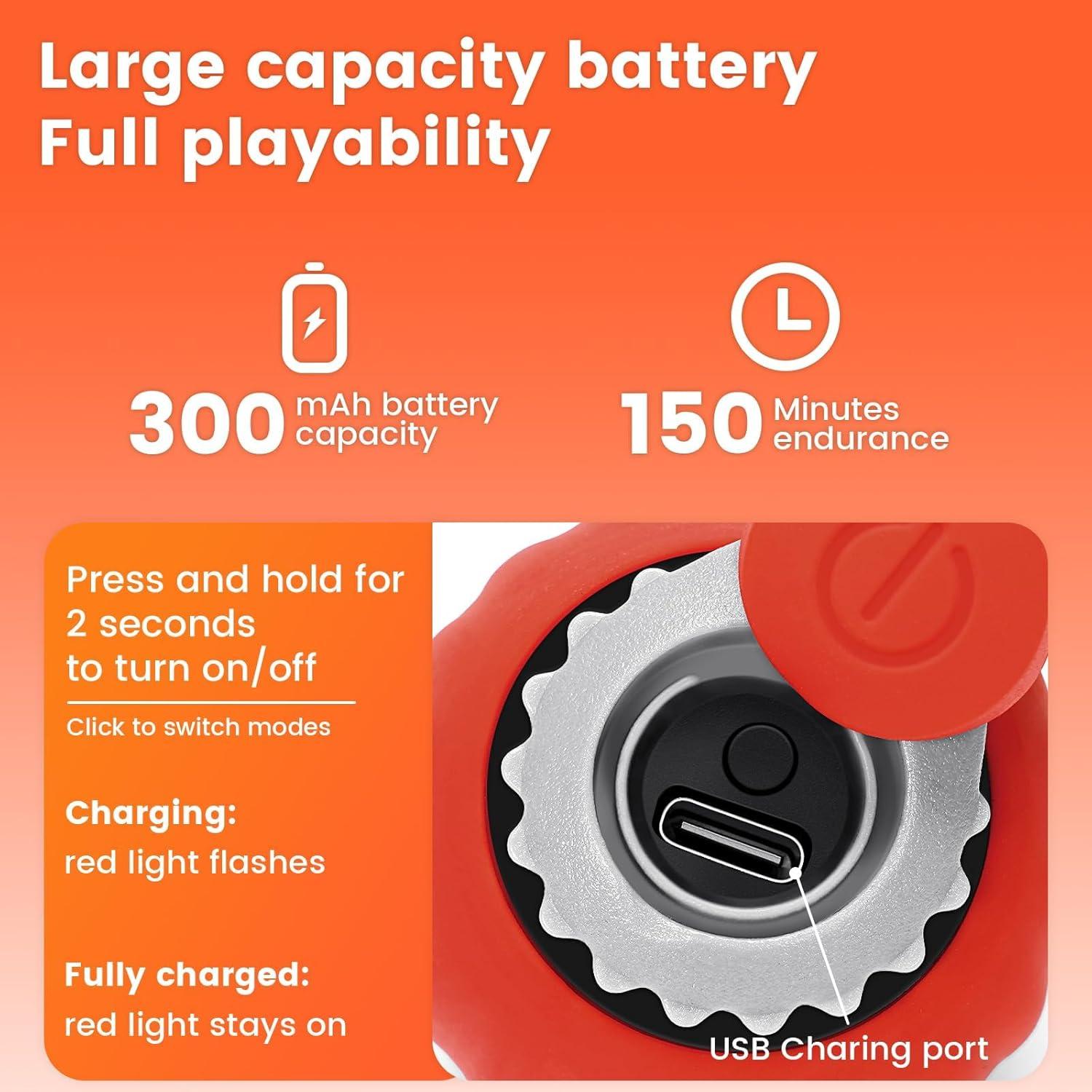 Bola Interactiva para Gato HNP Rojo 71 cm Recargable USB