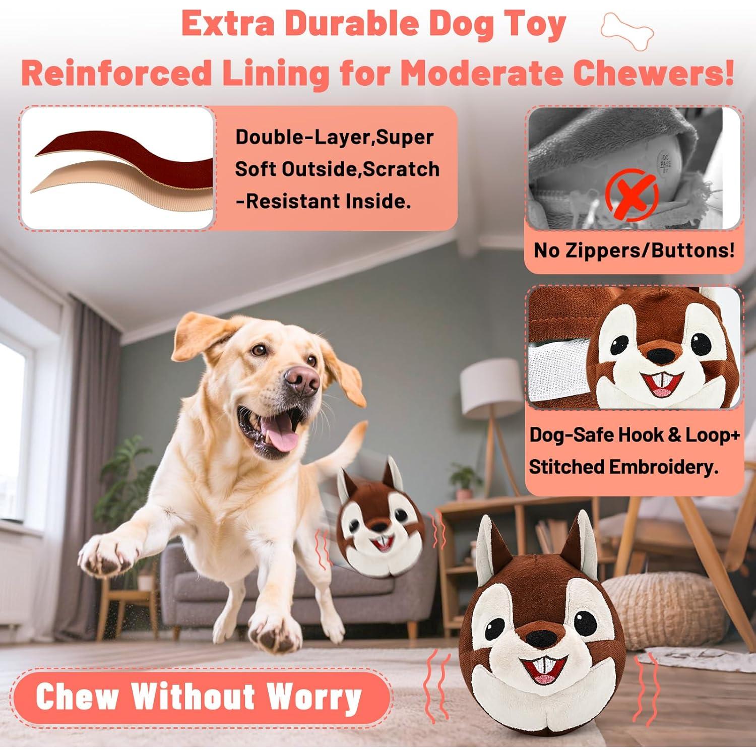 Juguete Interactivo para Perros VYsTN - Ardilla Hablante Recargable