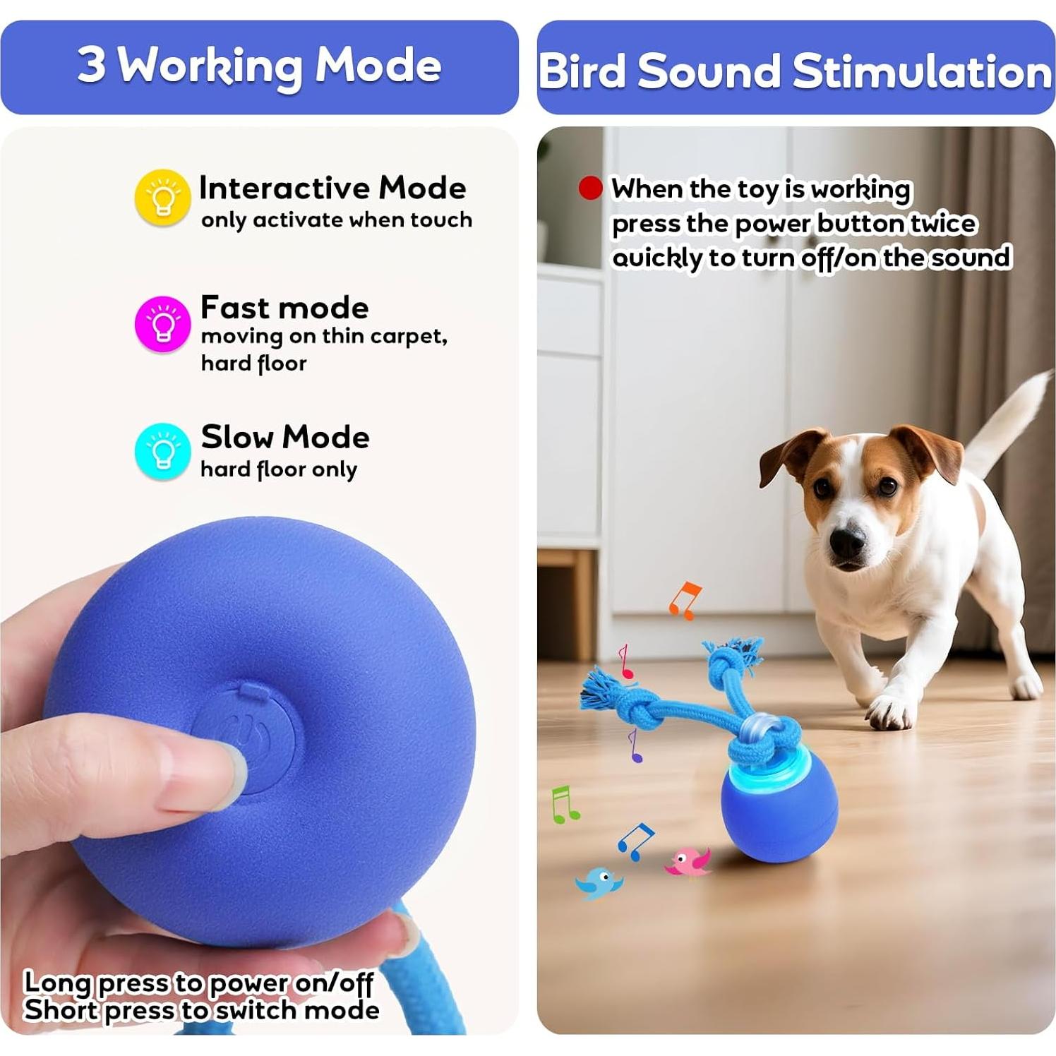 Pelota Interactiva para Perros LEPLE LP51 con Sonido Squeaky