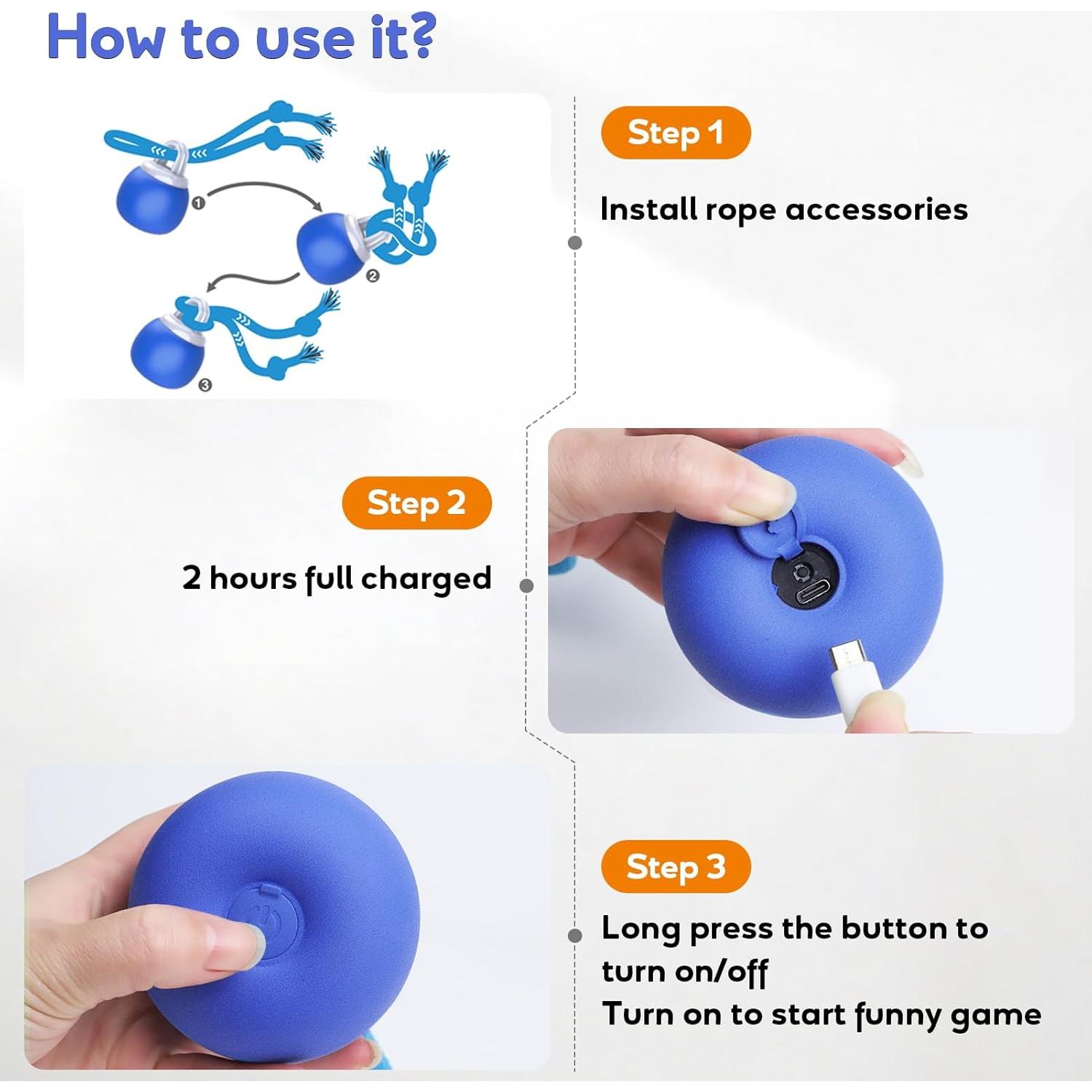 Pelota Interactiva para Perros LEPLE LP51 con Sonido Squeaky