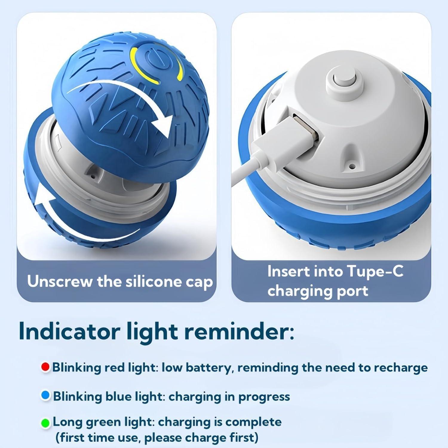 2 Pcs Interactive Dog Toys Dog Ball 2025 New Vibrating Dogs Balls Pet Bounce Bal Smart Jumping Ball